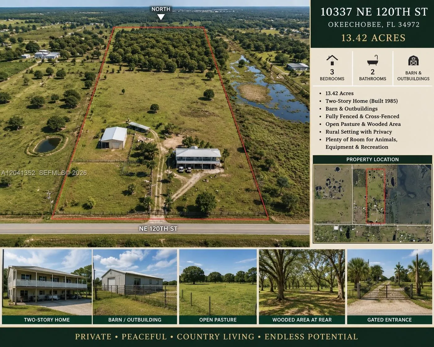 Listing  10337 NE 120th, Okeechobee, FL 34972, Okeechobee, FL 34972