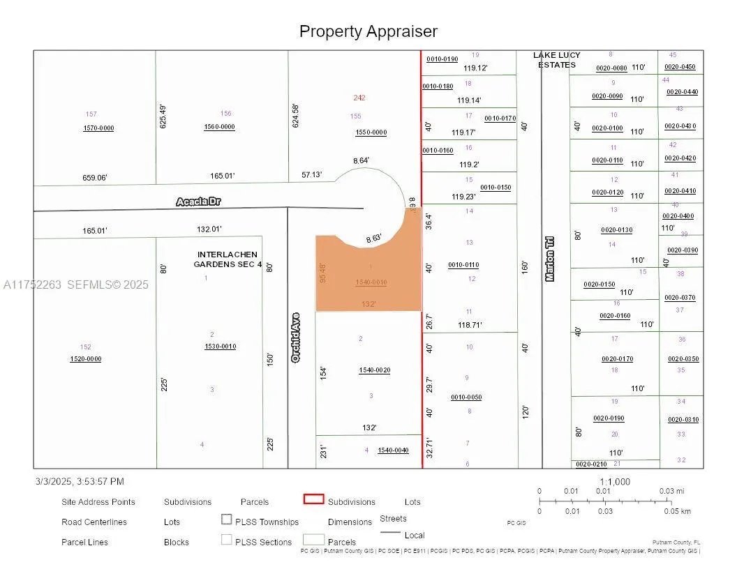 Listing  256 Orchid Avenue, FL 32148, FL 32148
