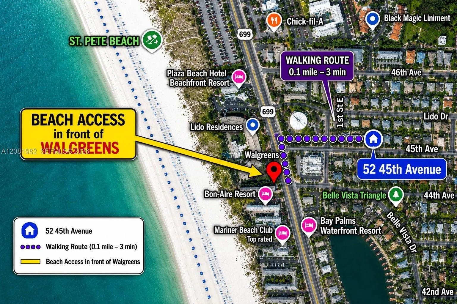 View details of listing 52 45th, St. Petersburg, FL 33706 St. Petersburg with MLS#