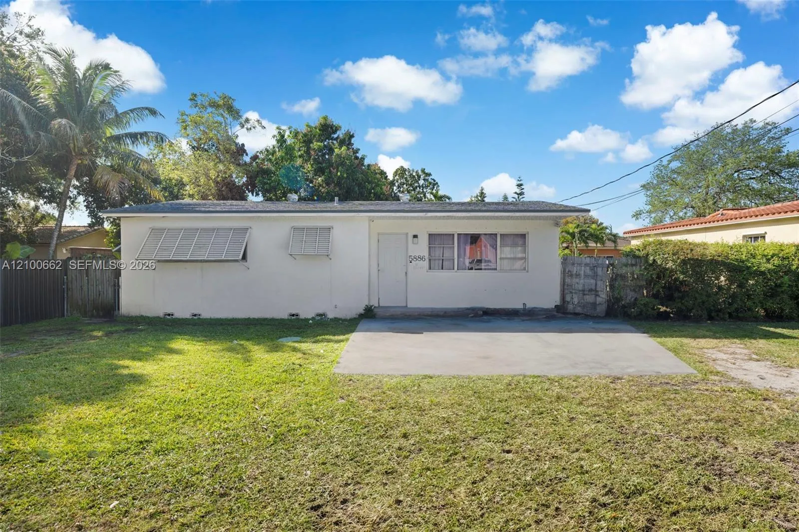 View details of listing 5886 SW 20th Street, Miami, FL 33155 Miami with MLS# 