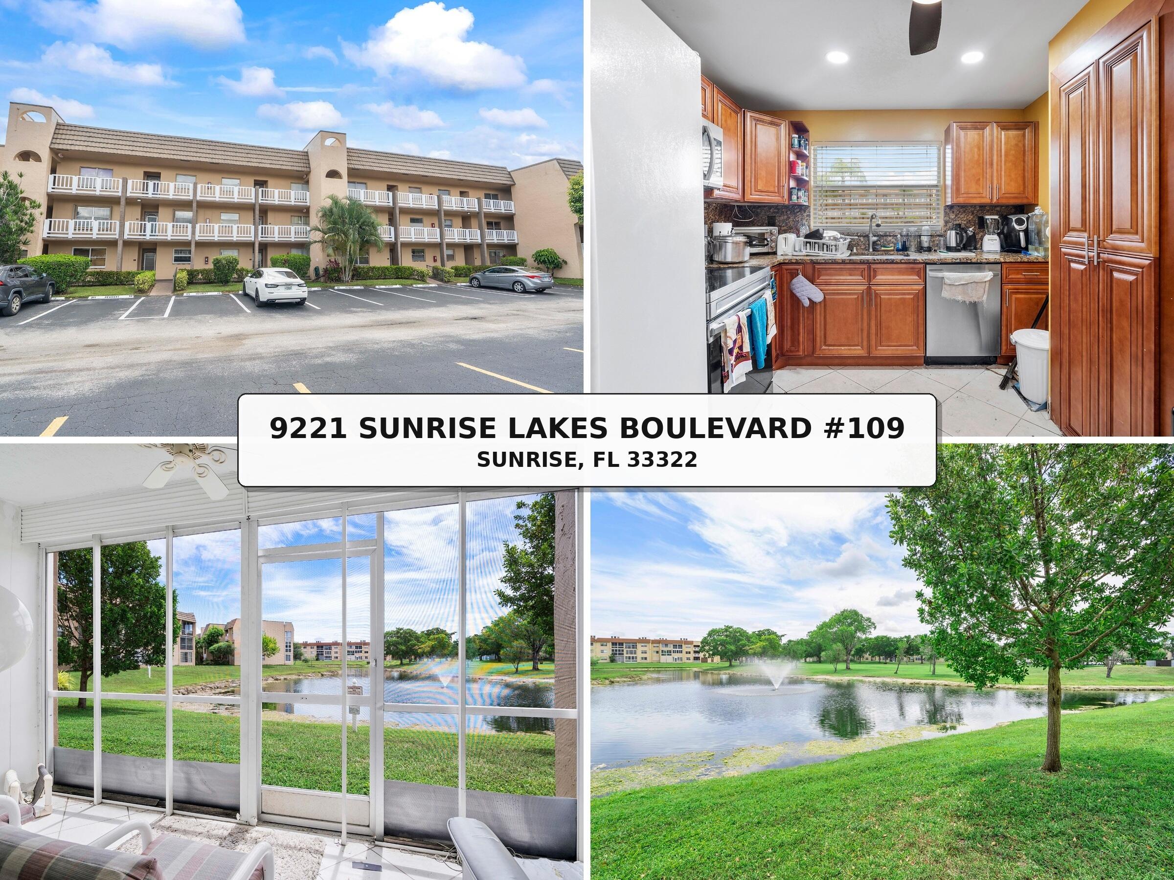 View details of listing 9221 Sunrise Lakes Boulevard 109, Sunrise, FL 33322 Sunrise with MLS#