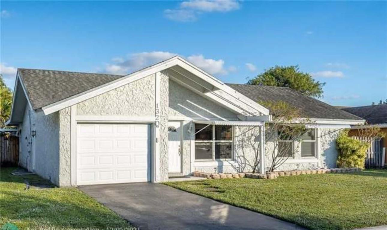 View details of listing 1320 SW 82nd Terrace, North Lauderdale, FL 33068 North Lauderdale with MLS# 
