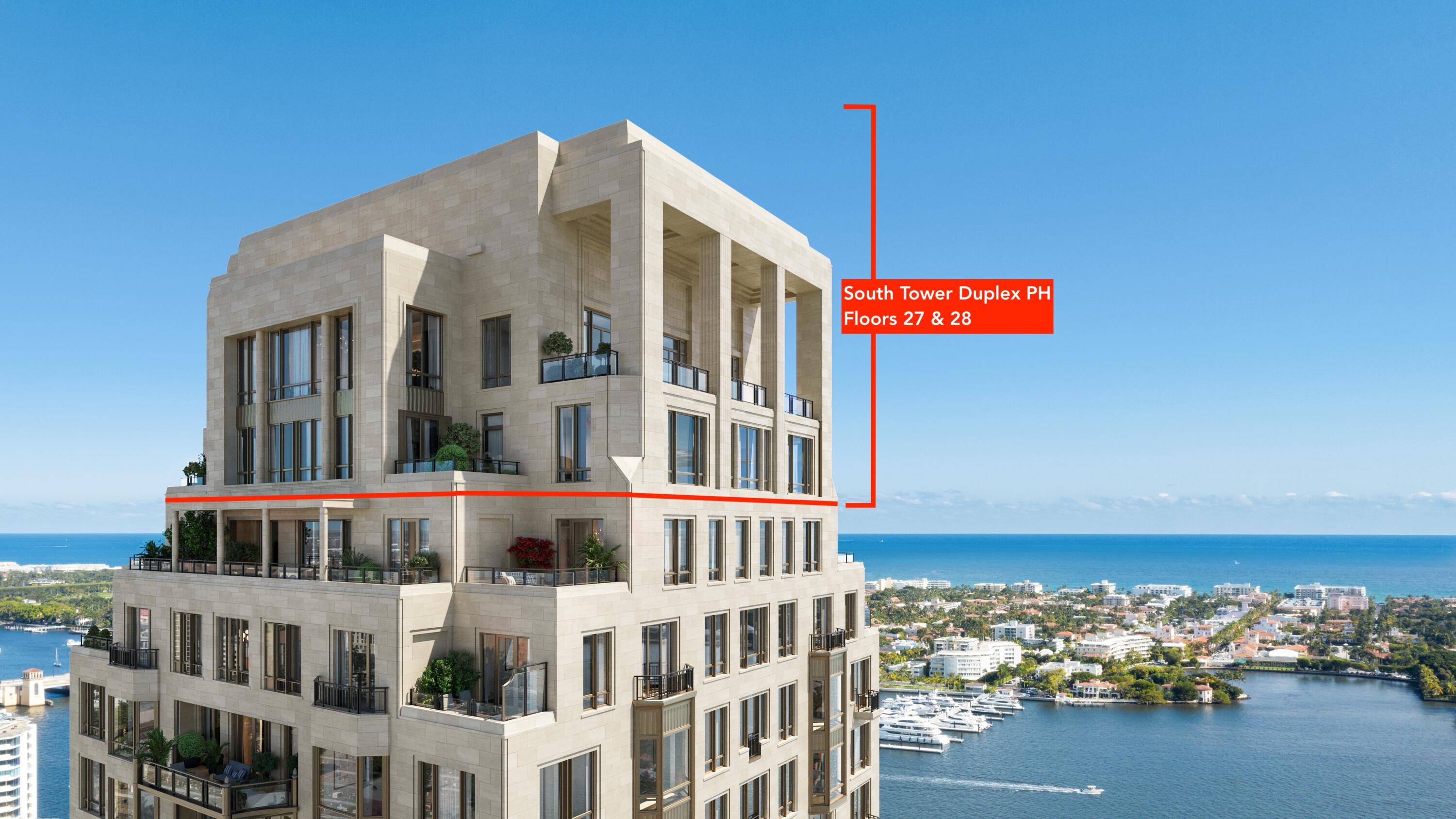 View details of listing 1355 S Flagler Drive South Tower Duplex Ph, West Palm Beach, FL 33401 West Palm Beach with MLS#